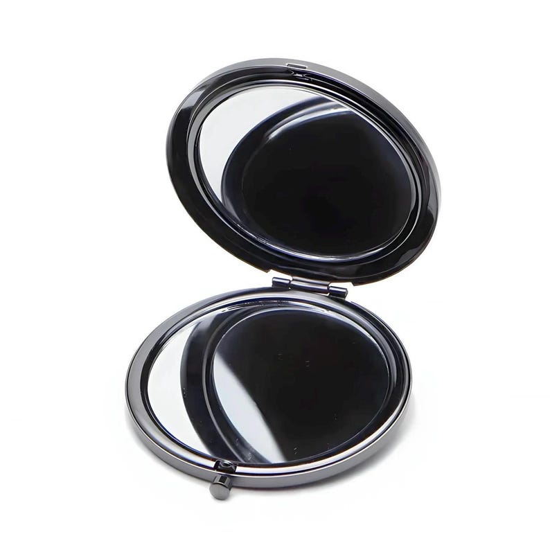 Handmade Sunflowers Compact Mirror Silver or Bronze Makeup Pocket