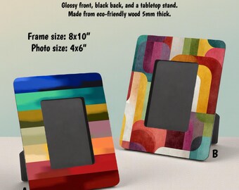 Decorated Picture Frame - Holds 4” x 6” Photos - Eco Friendly - Can Be Customized