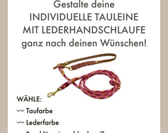 Individuelle Tauleine mit Lederhandschlaufe selbst gestalten