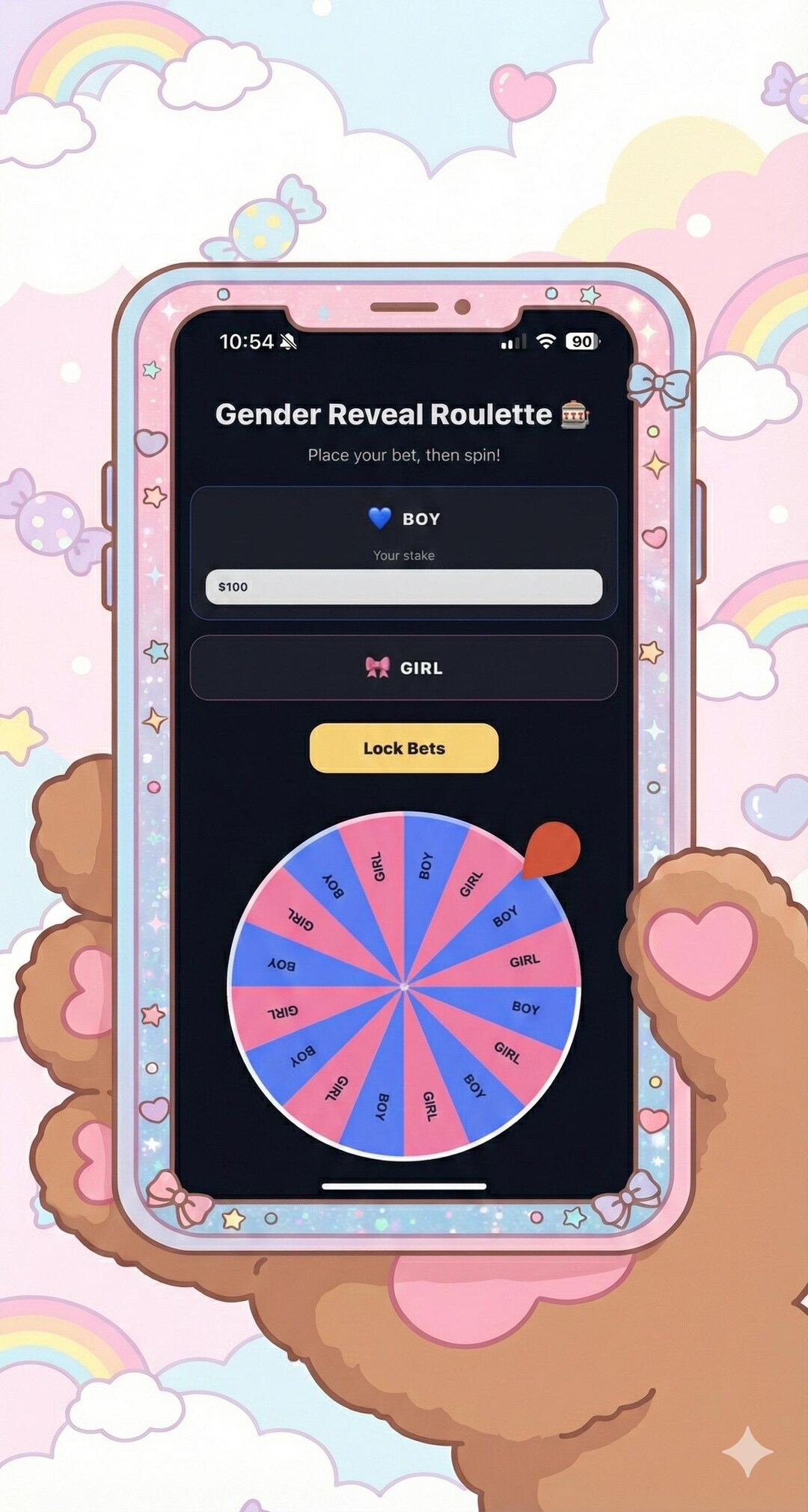 Interactive Gender Reveal Roulette - Etsy