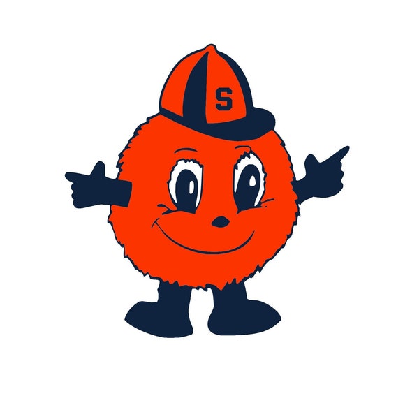 Layered O Orange Mascot svg/dxf/eps/png