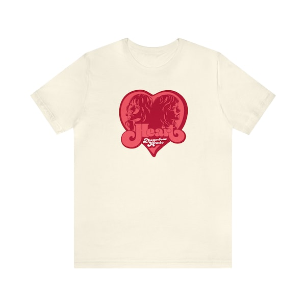 Heart Band Shirt (Music, Band, Shirt, Heart, Rock, 80s, Classic)