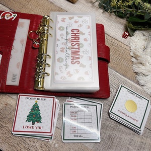 Pacchetto Natale 2024 da 36 pezzi Sfida di risparmio PDF / PDF A4 scaricabile / Sfide di risparmio A6 e mini carte risparmio