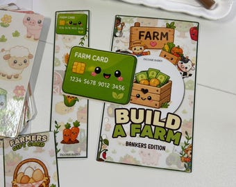 A6 Build A Farm 2 | 16pc Savings Challenge | A4 PDF Download