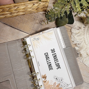 30 Envelope Aesthetic Bundle PDF Savings Challenge | A4 PDF Downloadable | A6 Savings Challenges