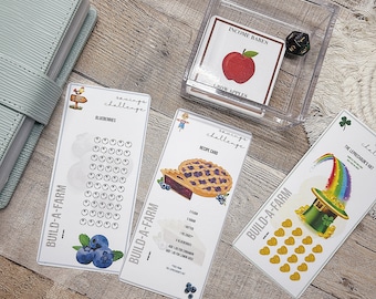 Build-A-FARM AddOn Blueberry Savings Challenges Cash Stuffing Challenge Savings Tracker | A6 Savings Challenges A4 PDF Downloadable