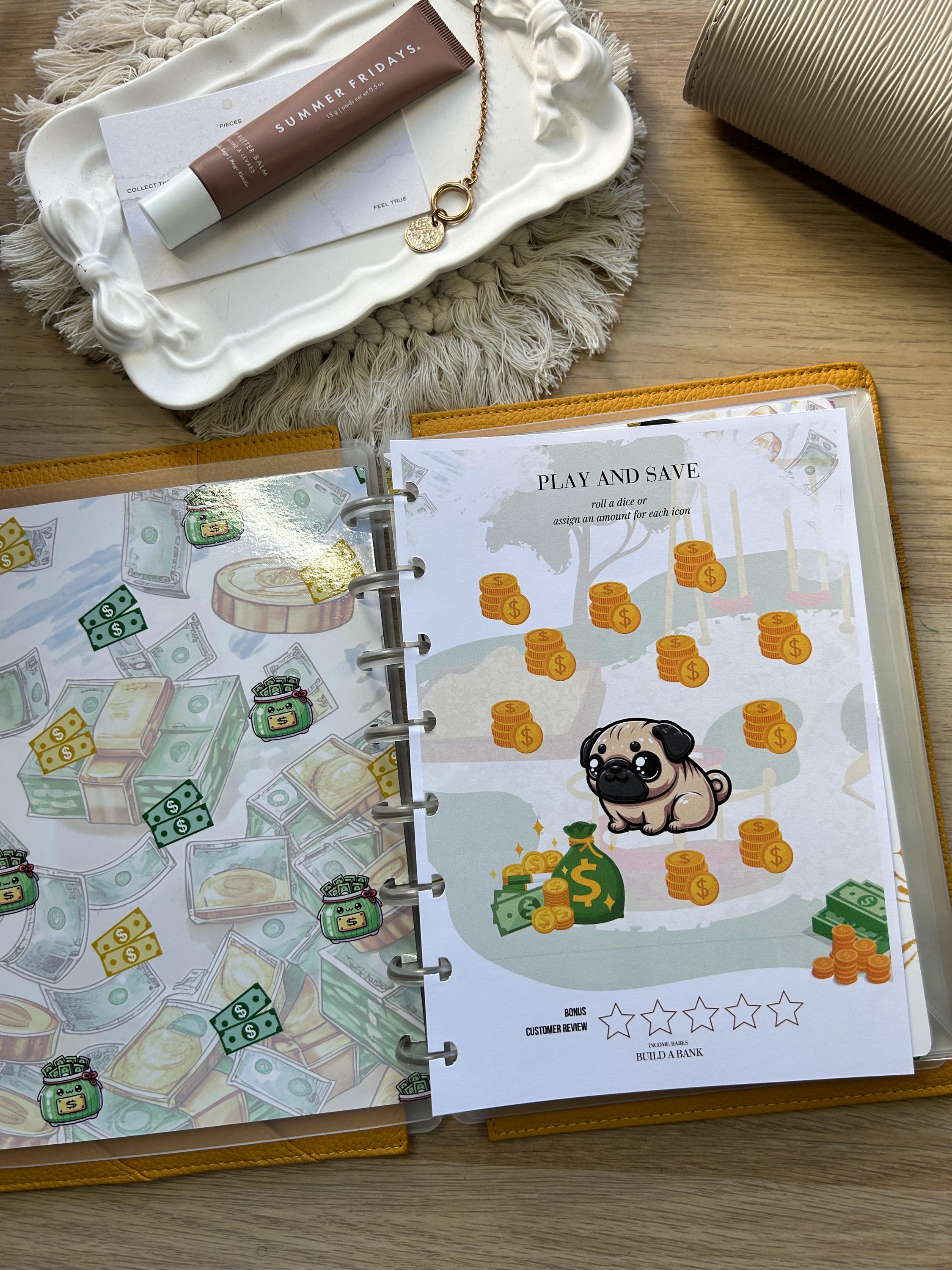 A5 Happy Pug | Build A Bank ADD ON - Etsy