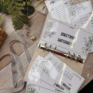 30 Envelope Greenery Bundle PDF Savings Challenge | A4 PDF Downloadable | A6 Savings Challenges