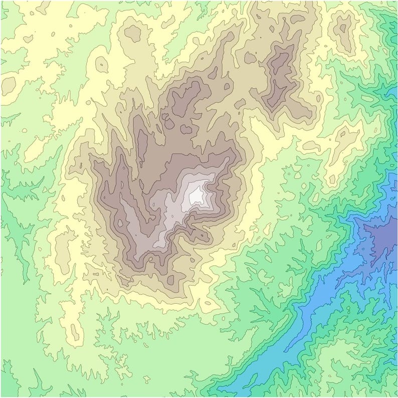 Pikes Peak Terrain Bundle | All 3 Sizes | CNC Router | Stl Svg Dxf | Colorado image 4