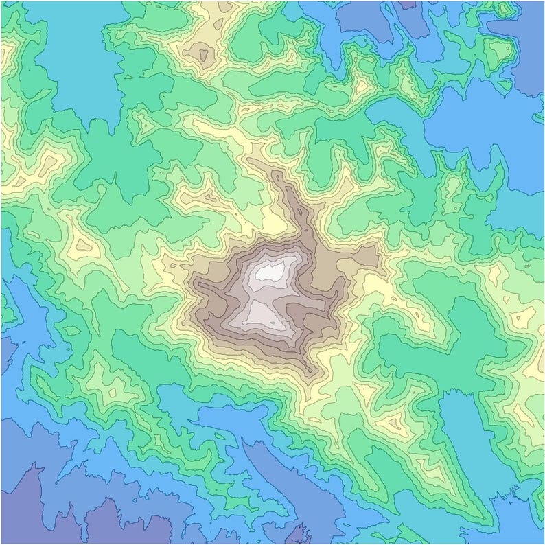 Denali Terrain Bundle | All 3 Sizes | CNC Router | Stl Svg Dxf | Alaska image 4