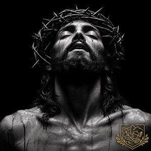 Jesus Christ Crown of Thorns Bas-Relief STL | CNC Carving File | Religious Wood Art