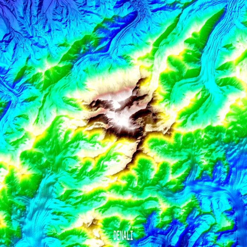 Denali Terrain Bundle | All 3 Sizes | CNC Router | Stl Svg Dxf | Alaska image 3