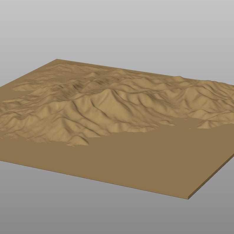 Pikes Peak Terrain Bundle | All 3 Sizes | CNC Router | Stl Svg Dxf | Colorado image 1