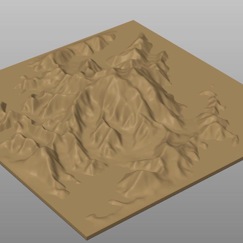 Denali Terrain Bundle | All 3 Sizes | CNC Router | Stl Svg Dxf | Alaska image 1