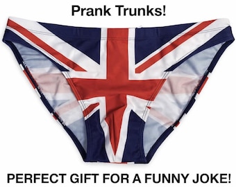 Dissolving Swim Trunks shorts – Funny Stag Do Prank Shorts! Lads Holiday Joke.
