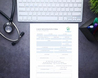 Veterinary Client Patient Registration Form Printable Vet Clinic