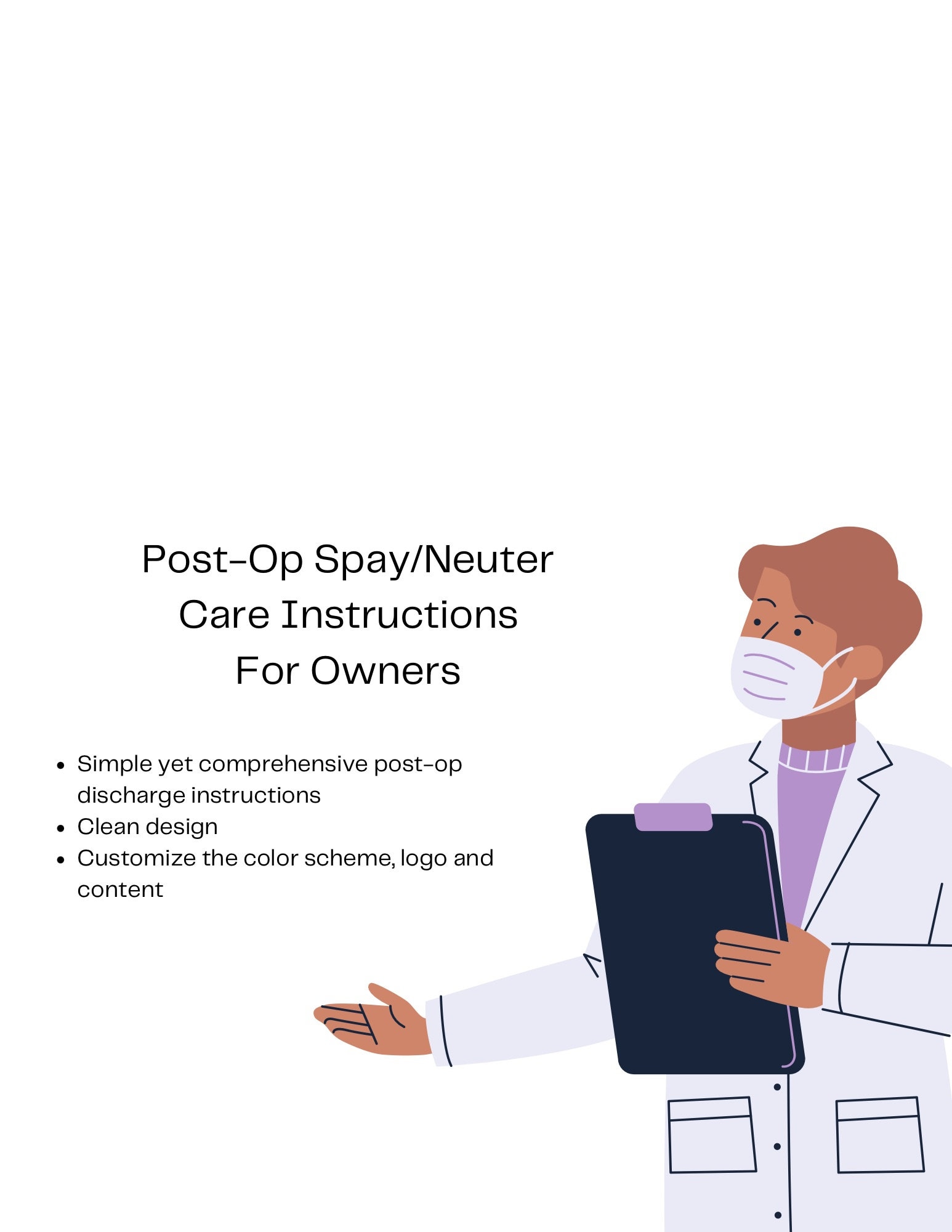 Spay Neuter Discharge Vet Clinic Postop Care Instructions Vet Clinic