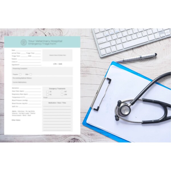 Triage Form Template Etsy