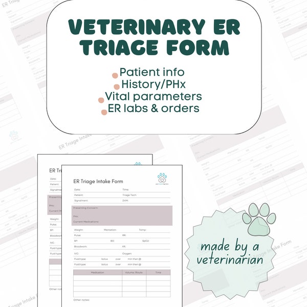 Vet Printable - Etsy
