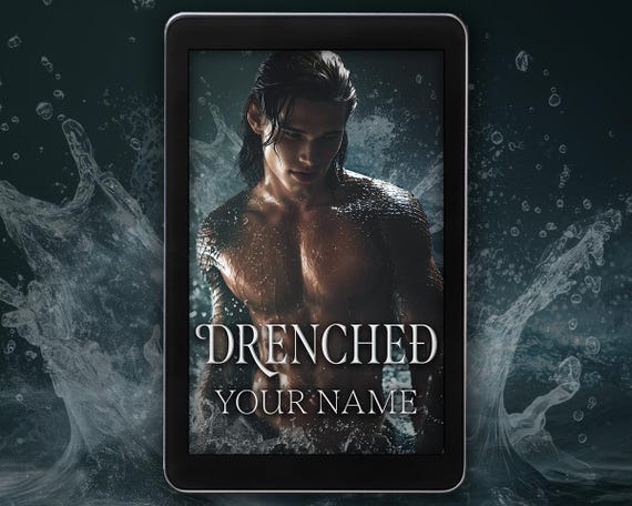 Premade Book Cover Fantasy Romance with Merman Paranormal eBook Cover for Kindle and KDP