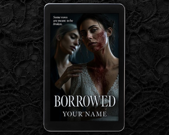 Premade Book Cover GL Fem-Gore Horror, Sapphic Dark Romance Kindle Cover