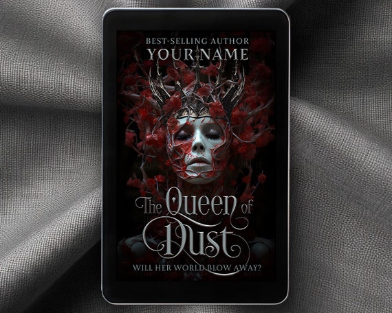 Pre-made Book Cover Design Digital, Fiction, Fantasy, Supernatural, Magical, Dark, Death, Horror, Vines, Flowers, Fairy, Blood, Vampire