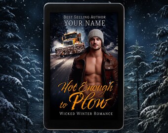 Book Cover Design Pre-made, Digital, Spicy Romance, Fiction, Winter, Thriller, Stow Storm Plow, Christmas Seasonal, Contemporary, Gay, BL
