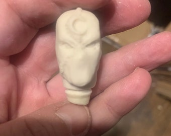 Mego FTC Zica Retro Custom 1/9 scale crescent moon knight comic head sculpt