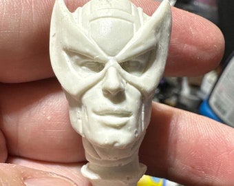 Mego FTC Zica Retro Custom 1/9 scale Avengers Hawk EyE head sculpt