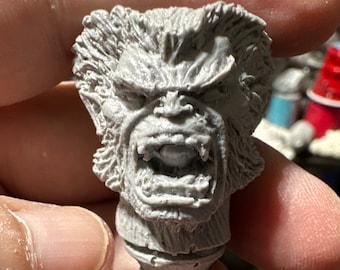 Mego FTC Zica Retro Custom 1/9 scale X-Men Hank Beast furry version head sculpt