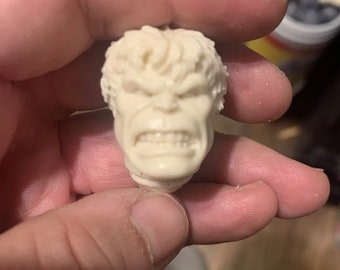 Mego FTC Zica Retro Custom 1/9 scale the Incredible Hulk Bruce Banner head sculpt