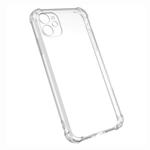 Coque transparente pour iPhone 16 15 14 13 12 11 Pro Max X XR 8 7 SE 6 5 Coque de téléphone antichoc avec protection de l'appareil photo et 4 airbags d'angle.