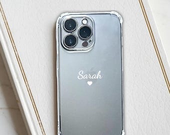 Personalised Clear Case For iPhone 5 6 7 SE 2020 8 11 12 13 14 15 16 Pro Max Shockproof Phone Cover