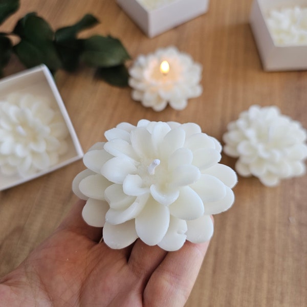 Lotus Flower Candle Favors for Special Events | Elegant Candles for Wedding Guests | Perfect Party Favor | Personalized Party Favor Candles