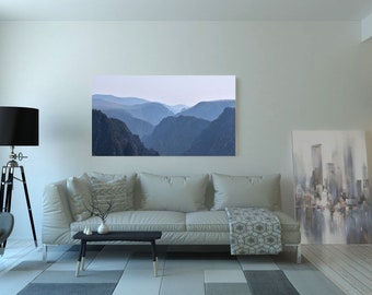 Mountain Photo of Black Canyon of the Gunnison National Park Colorado Minimalist Wall Art  Downloadable Image Gift for Outdoorsy
