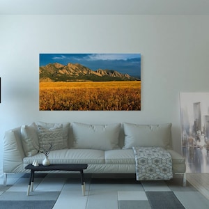 Boulder Colorado Flatirons Photo Downloadable Landscape photography of rocky mountains picture gift for outdoorsy