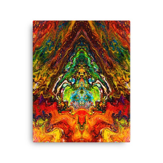 Abstract Psychodelirium Painting outlet 16 x 20 inch