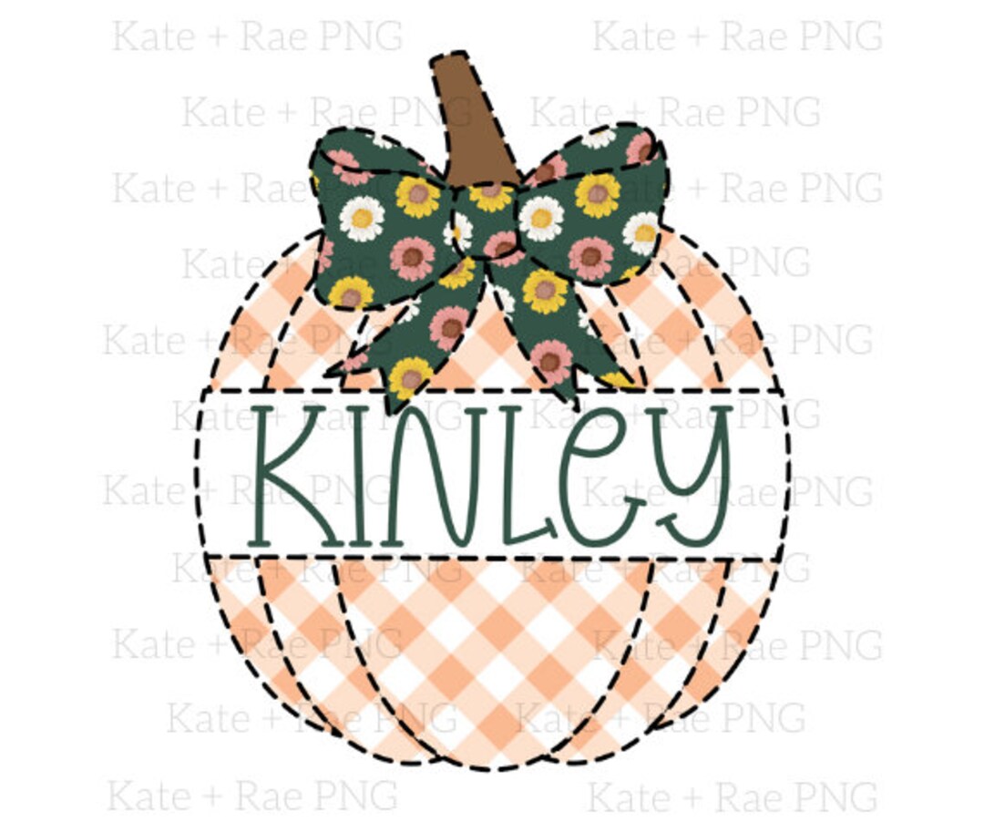 Pumpkin Faux Applique With Name Plate Png Double Pumpkin Faux Applique ...