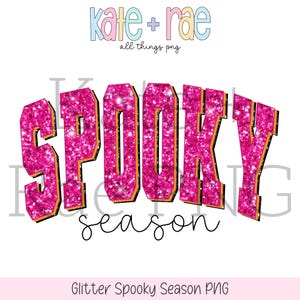 Glitter spookachtig seizoen png - pailletten spookachtig seizoen png - spookachtig seizoen png - Halloween png - trendy Halloween png - digitale download
