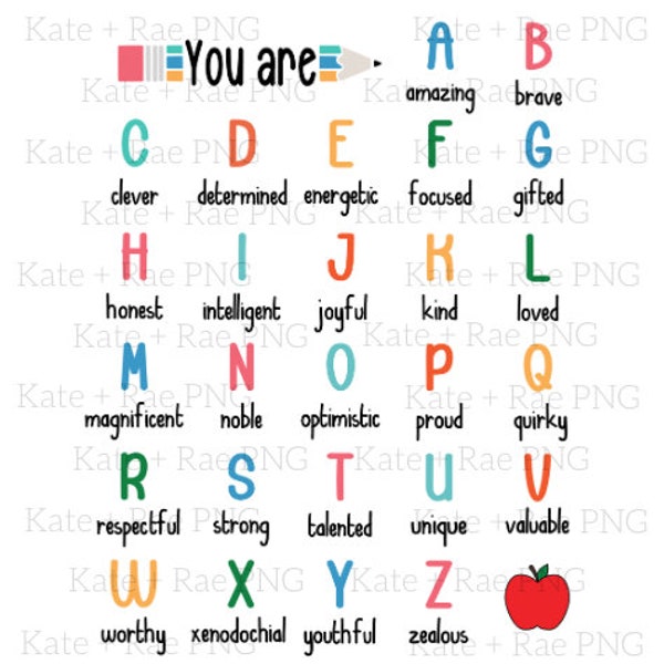 You are ABCs png - You are Teacher png - You are png - Teacher png - Back to School png - Custom Teacher png - Teacher Alphabet png