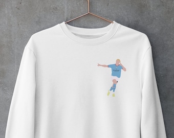 Haaland sweatshirt, Haaland hoodie, Man City sweatshirt, Man City Hoodie, City hoodie, City sweatshirt, gift for an Man City fan