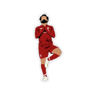 Mo Salah vinyl sticker, LFC sticker, Liverpool sticker, Liverpool fan cadeau, voetbal sticker, voetbal sticker, Liverpool FC