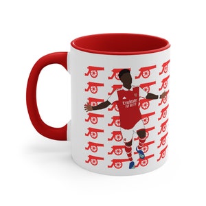 Saka mug, Arsenal mug, Gooners gift, gunners Dad gift, World cup England, Fathers day gift, Premier league, Arsenal fan gift, Gunner mug