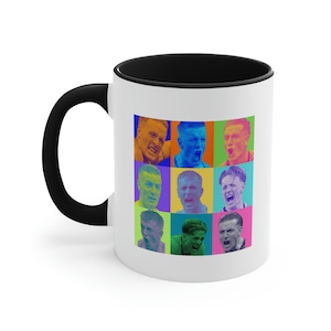 Mug Jordan Pickford, mug Evertonian, mug Pickford Andy Worhol, mug Everton, mug Evertonian pères, mug papa Toffe, cadeau bleu fête des pères