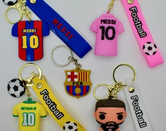 Soccer Keychain. Cute Barcelona keychain. Messi keychain. World Cup Messi #10 Argentina Soccer Keychain. Miami keychain. Inter Miami. Neymar