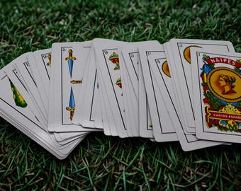 Spanish Playing Cards. Deck Traditional Naipes Españoles. Single Card Deck. Classic Spanish Card. Vintage Style Cards. Gift for Gamers