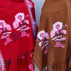Sunflower Shawl. Sunflower with Golden Thread Hand Made Rebozo Girasol rebozo, Sunflower scarf Mexican. Flower shawl wrap perfect gift