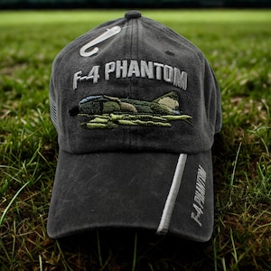 F-4 Phantom II Military Veteran Hat. Aviation Embroidered Cap. USAF Fighter Jet Tribute Cap. USAF Cap. F-4 Phantom Hat. F4 hat. Veteran Gift