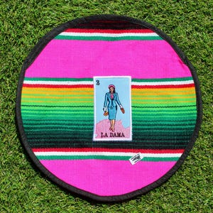 La Dama Tortilla Warmer. Mexican Lotería Tortilla Warmer. Serape Tortilla Holder. Tortillero de la Dama. Mexican tortillero. Lotería warmer