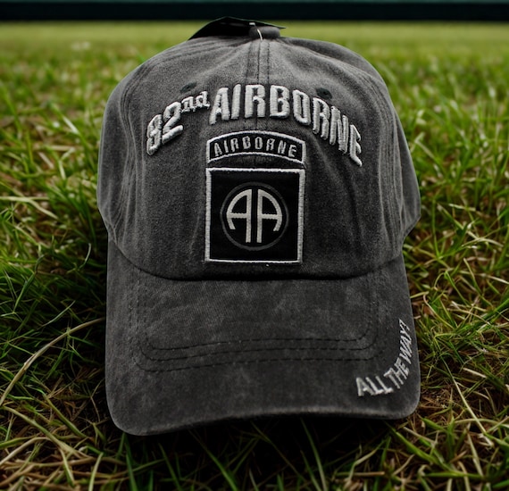 82nd Airborne Division Hat. Black Army Baseball Cap. All the  display picture 3